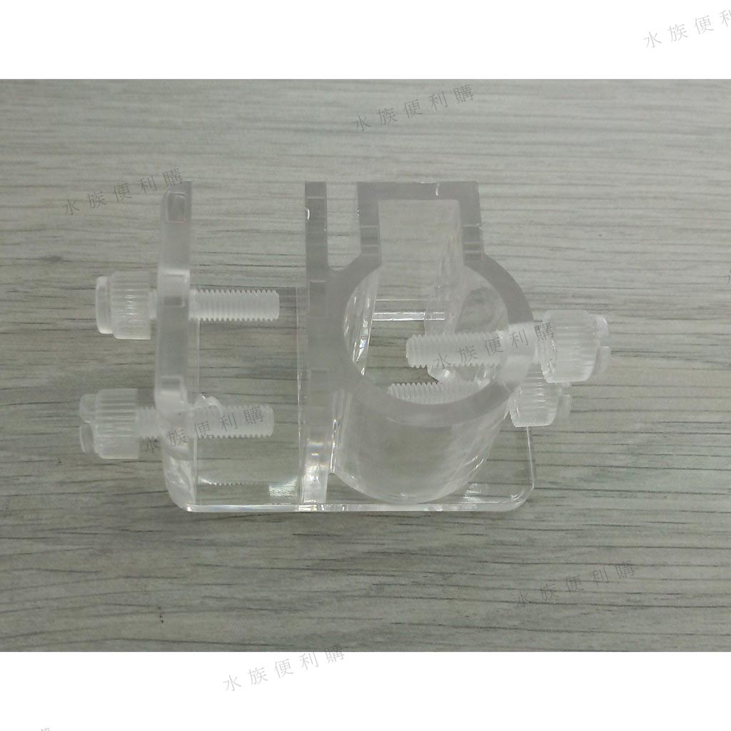 水族便利購 壓克力出入水口固定架三分壓克力固定夾除油膜處理器掛架座固定夾水管圓桶過濾器軟管水族箱水草魚缸 蝦皮購物