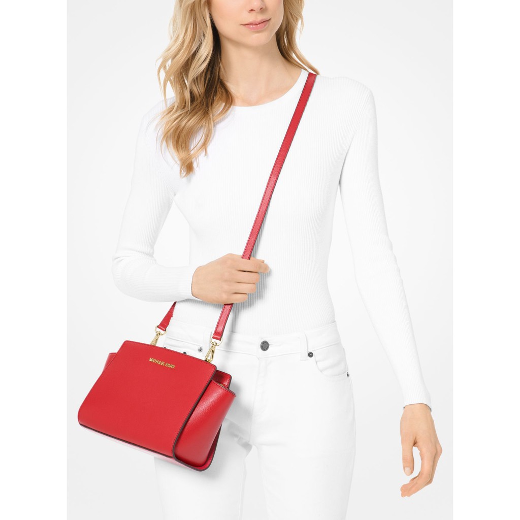 selma medium saffiano leather crossbody