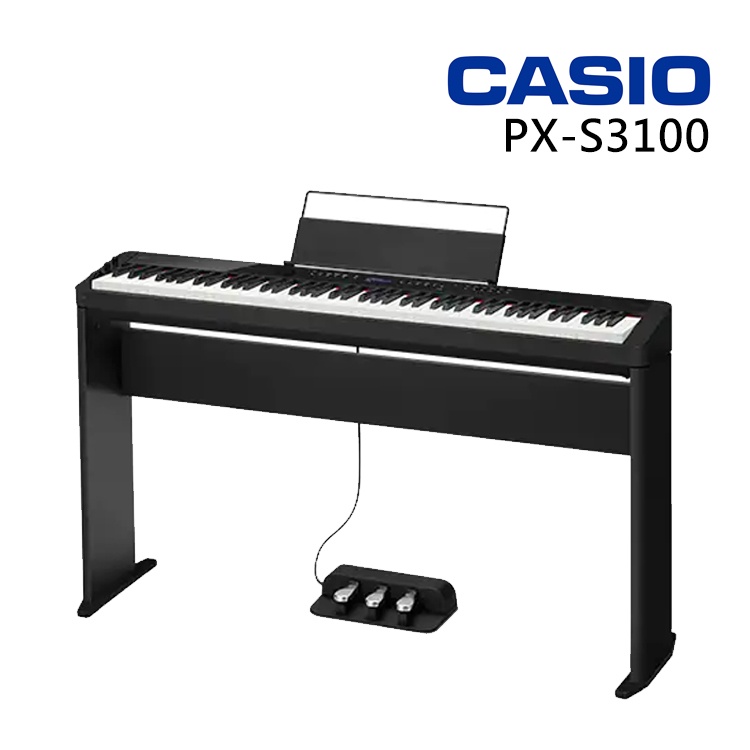 CASIO PX-S3100 88鍵 便攜式 電鋼琴 單主機 原廠腳架 三音踏 原廠公司貨