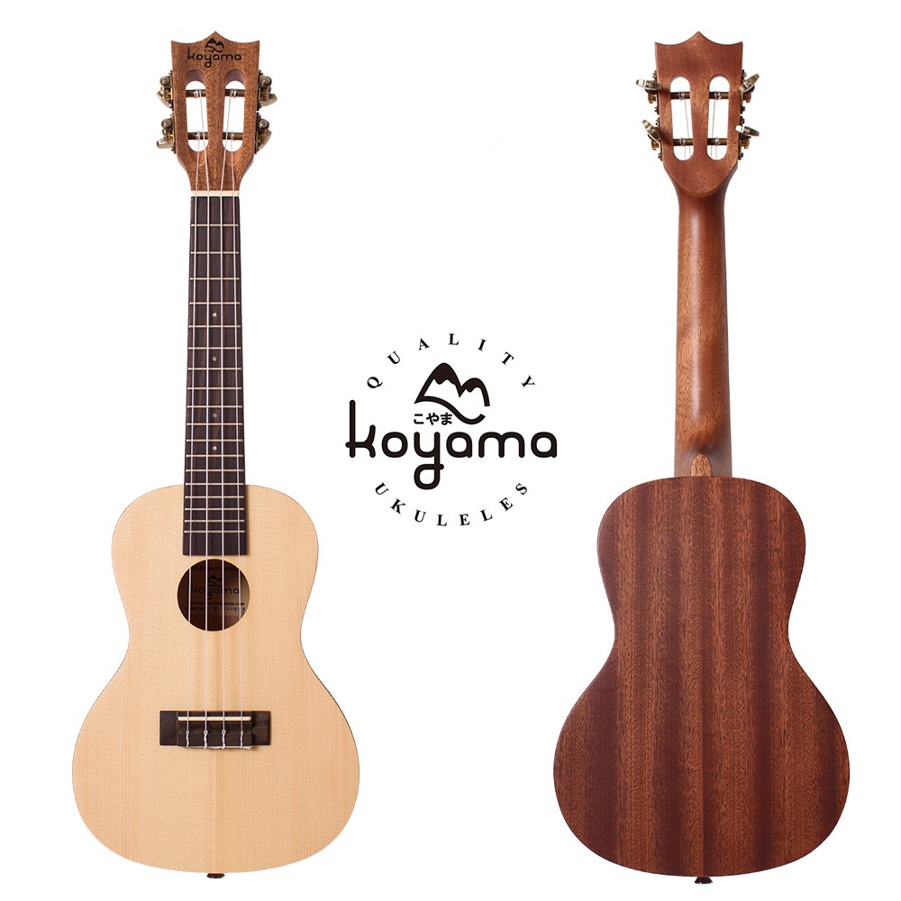 KOYAMA 250 series KYM-250SPR-C 23吋烏克麗麗 雲杉單板 Concert ukulele