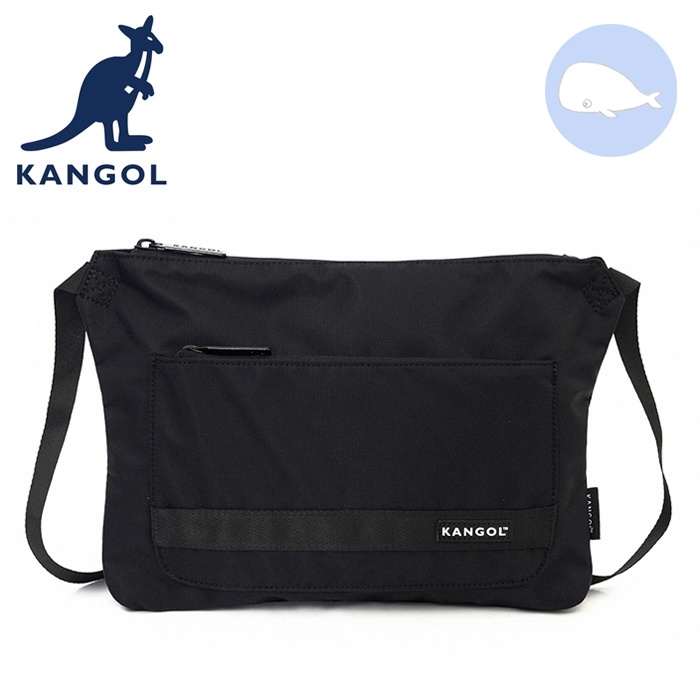 【小鯨魚包包館】KANGOL 英國袋鼠 側背包 斜背包 62251708 黑色 黃色 橙色