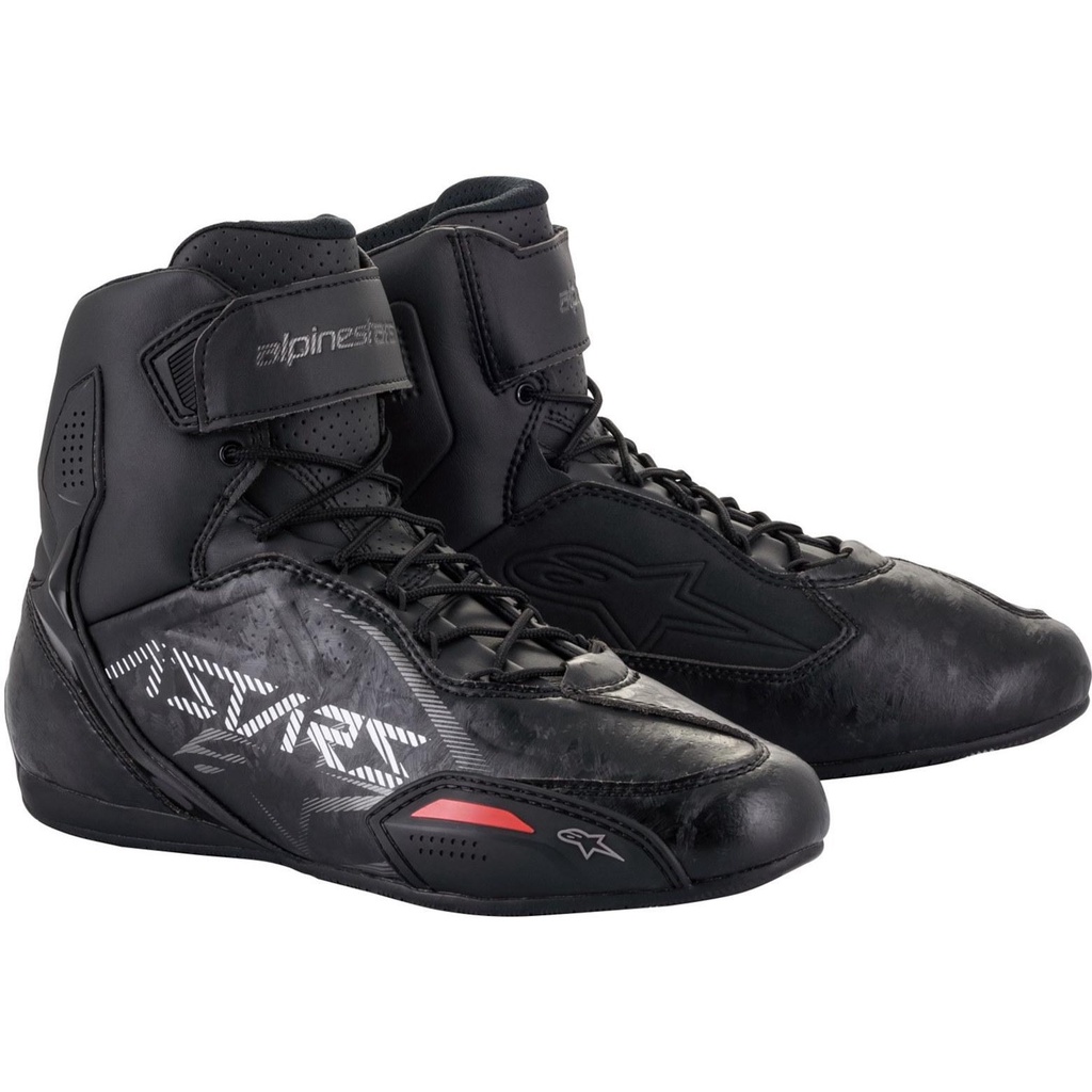 任我行騎士部品 ALPINESTARS FASTER-3 SHOES BLACK GUNMETAL 鍛造碳纖 車靴 A星