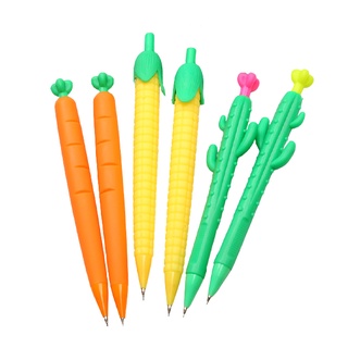 4955 蔬菜自動鉛筆 0.5按壓筆 造型廣告筆文具筆 紅蘿蔔筆 玉米筆 仙人掌筆