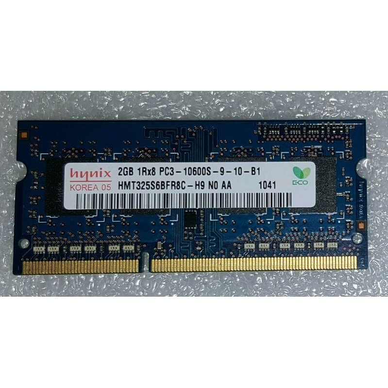 Hynix 海力士 2GB 1Rx8 PC3 10600S (DDR3 1333) NB用 (二手良品)
