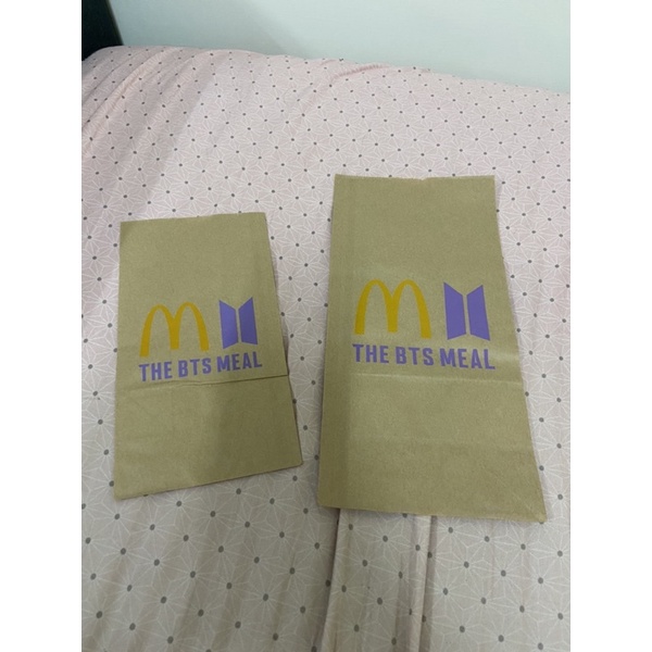 BTS 麥當勞聯名 紙袋