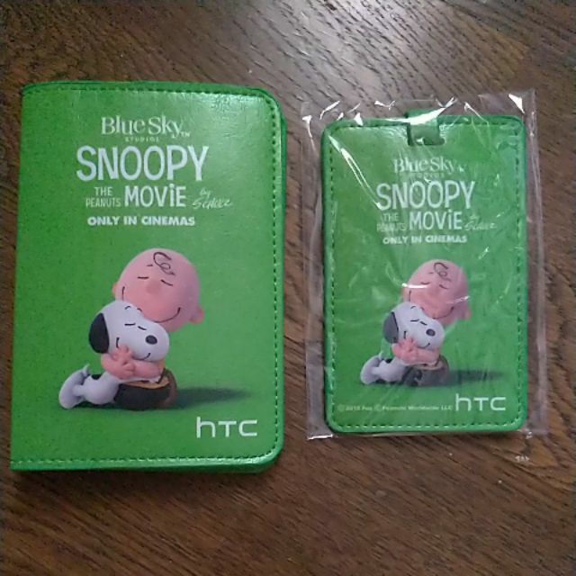 SNOOPY 史努比護照套 證件套組 全新 綠色 護照保護套 卡套