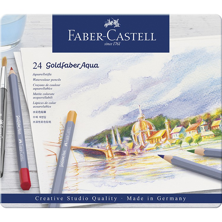 德國　輝柏Faber-Castell Goldfaber水性色鉛筆(24色)