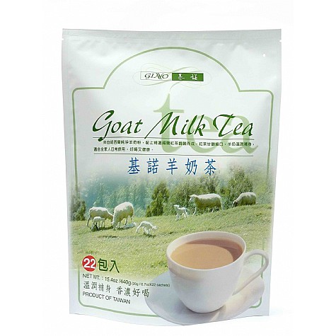 【東洋果子店】《沖泡》基諾 GINO 奶茶-羊奶味 (20g*22包)．台灣製造．4711153000323