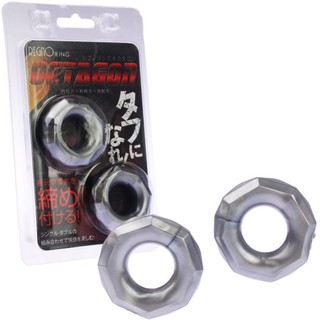 牽手禮品 日本A-one＊Regno男魂根元や睪丸套環-猛男屌環 -2入 鎖精環