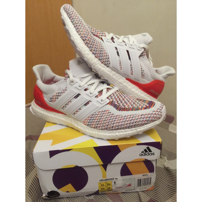 愛迪達 Adidas Ultra boost m 彩虹 編織 全新 us11