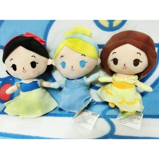迪士尼 童話娃娃 單售 白雪公主 灰姑娘 仙杜瑞拉 美女與野獸 貝兒 19公分 絨毛玩偶