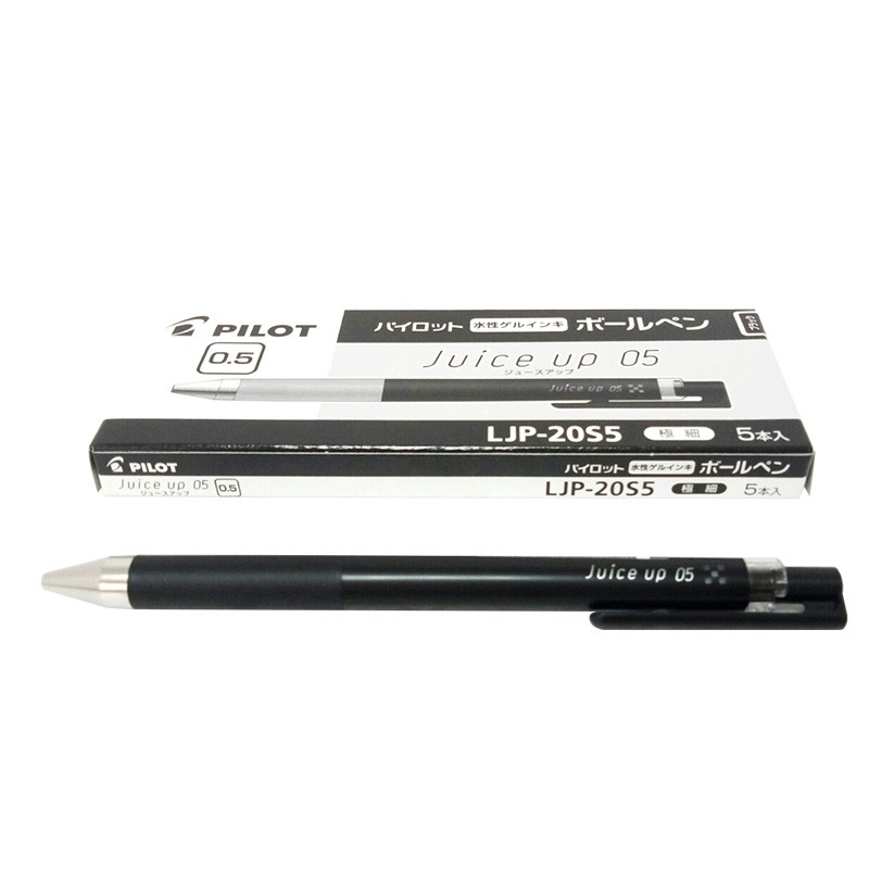 PILOT 百樂LJP-20S5 0.5超級果汁筆-黑(5入)