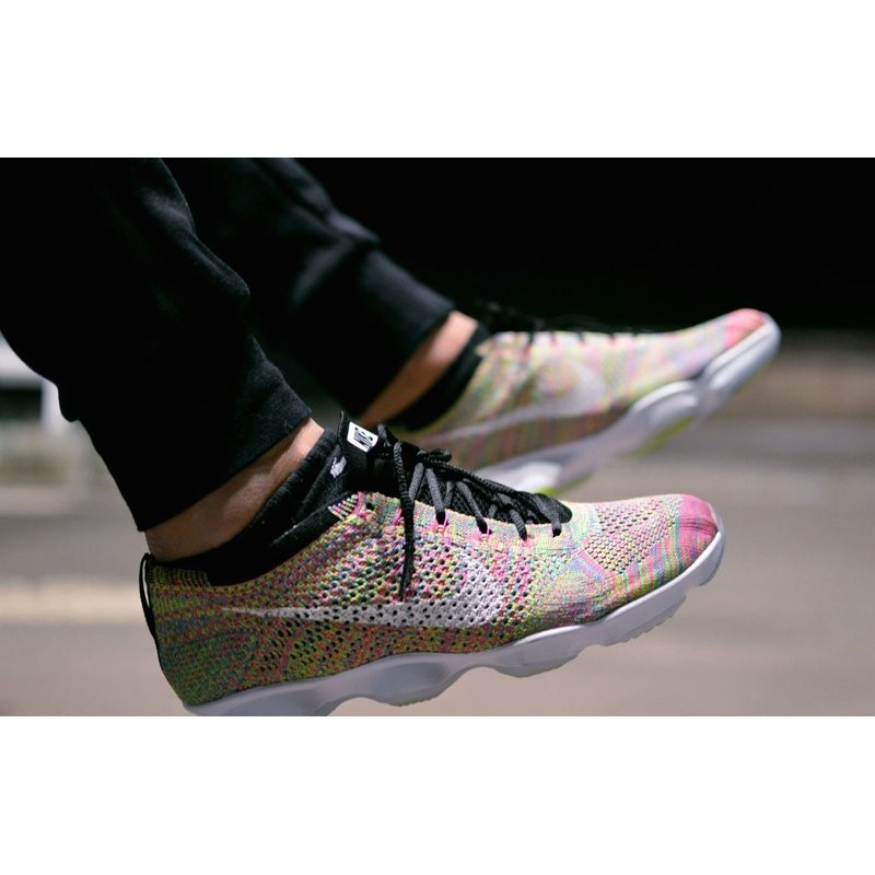 【ANDY】Nike Flyknit Zoom Agility 彩虹編織 698616-002 限量款 漸層