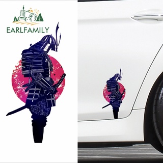EARLFAMILY 13cm x 6.5cm 酷武士圖形汽車貼紙保險槓電動自行車水瓶防水遮擋劃痕 JDM 貼花塗鴉
