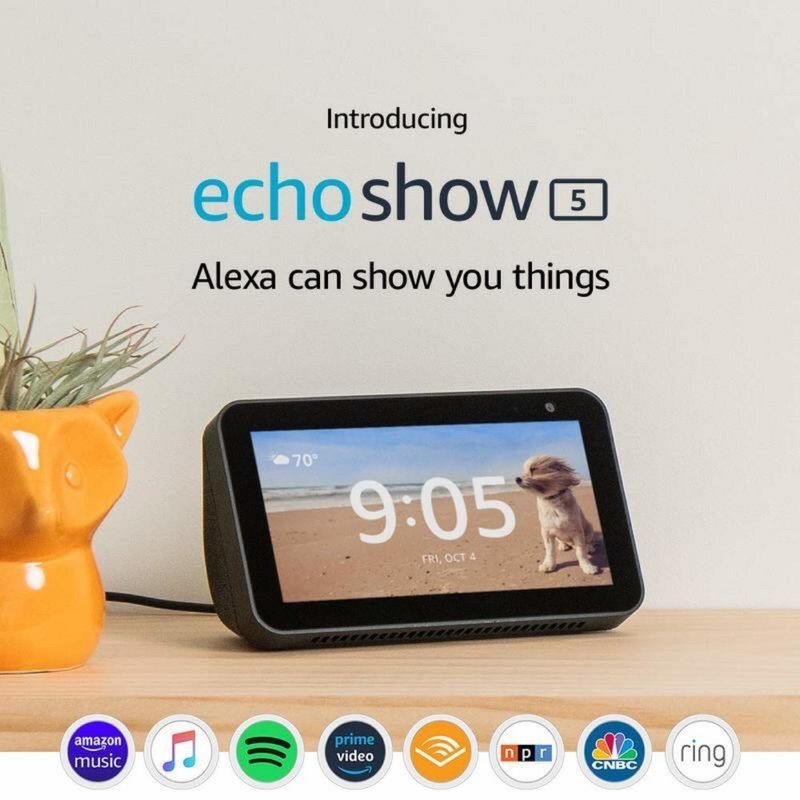 Amazon Echo Show 5 8 第一代黑白色語音助理彩色螢幕亞馬遜| 蝦皮購物