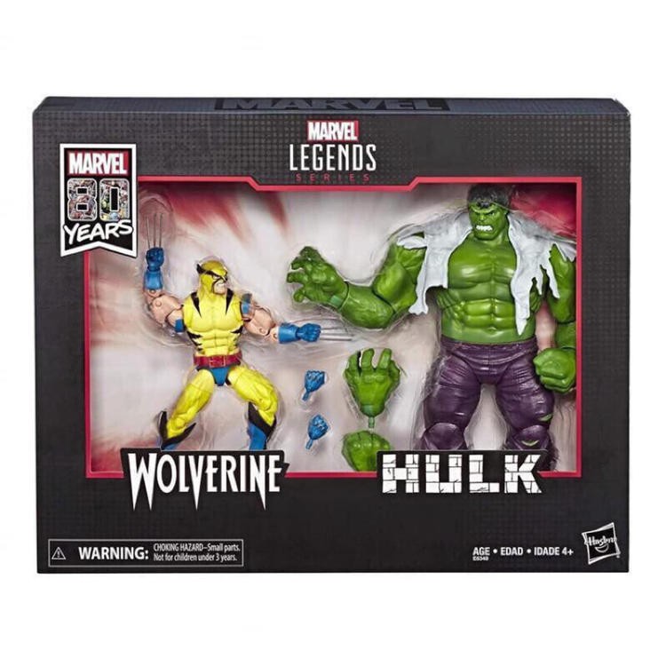 漫威 Marvel legends HULK 浩克 金剛狼 Wolverine 6吋 雙人包 80周年