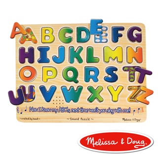 美國瑪莉莎 Melissa & Doug 聲音拼圖 - 26個英文字母的形狀與唸法 英文字母學習