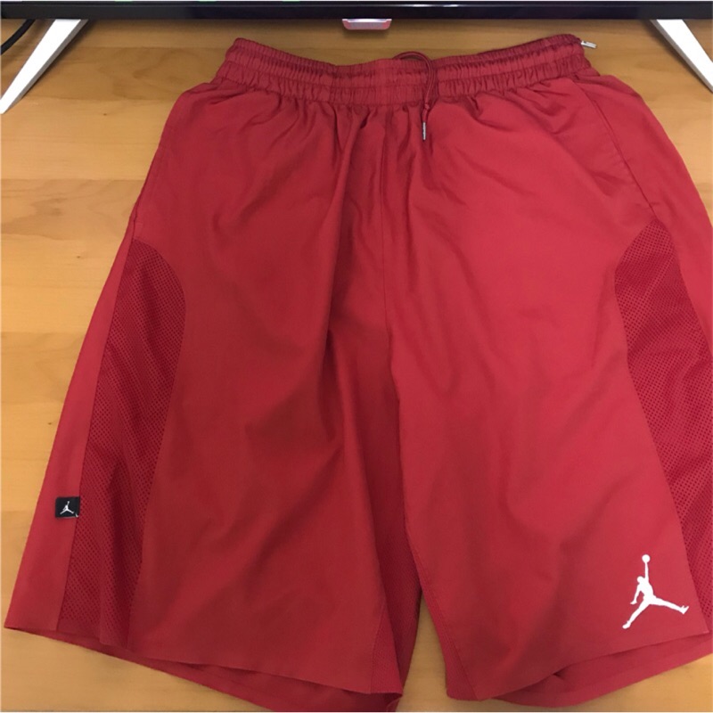 nike air jordan brand L號 輕量化 吸濕排汗 紅色籃球 短褲球褲 明星賽 xi