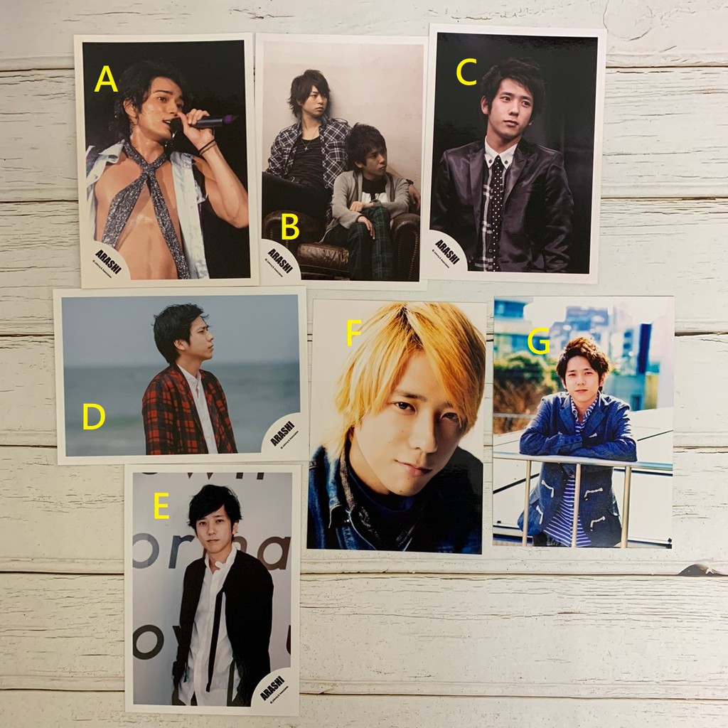 二手現貨 嵐綜合松本潤二宮和也櫻井翔櫻二磁石shop照生寫真 蝦皮購物