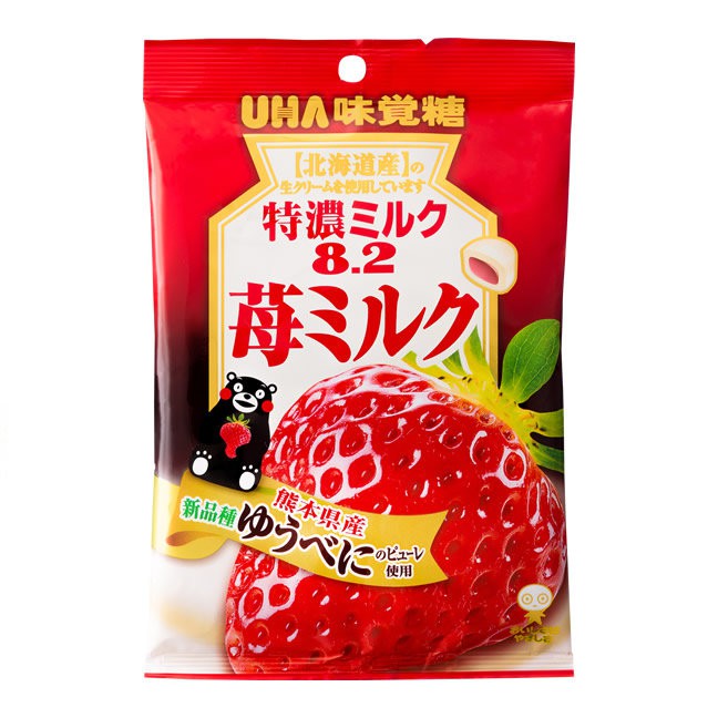 UHA味覺糖 特濃8.2草莓牛奶糖(84g)