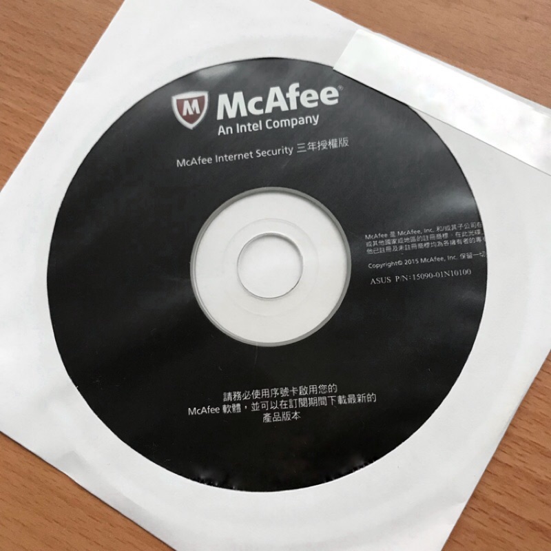 ✨現貨✨McAfee internet security三年授權版 防毒軟體 光碟