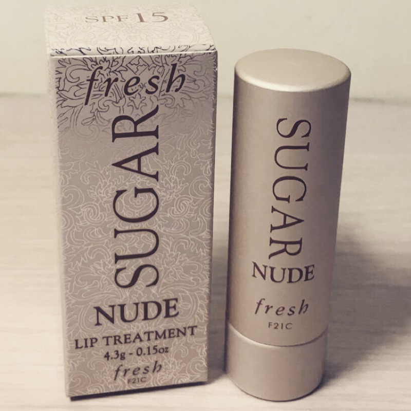 現貨全新 Fresh 英國專櫃購入 SUGAR 天然護唇膏 Lip Treatment 自然裸色 Nude 4.3g