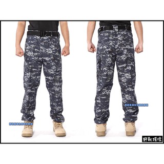 【野戰搖滾-生存遊戲】美軍海洋數位迷彩褲 ~ 戰術褲作戰褲海軍迷彩長褲工作褲登山褲勤務褲
