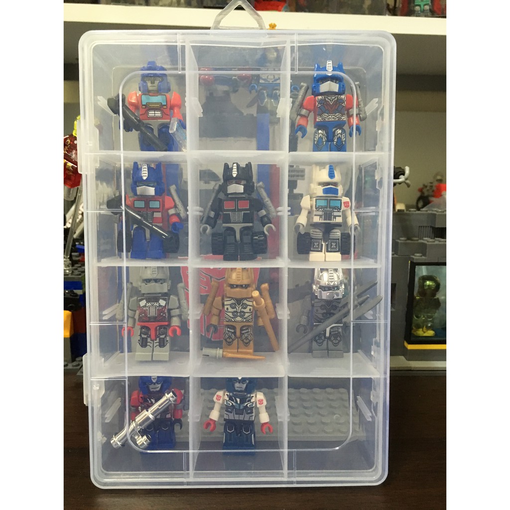 (現貨)JZBK 樂高 LEGO 積木人偶 收納盒 零件盒 12格 (不含人偶和底板)