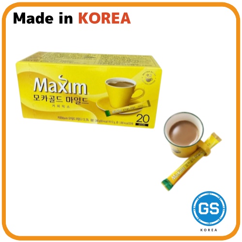 [Maxim] Maxim Mocha Gold Mild 12g x 20p / 韓國咖啡 / 一次性咖啡 / 方