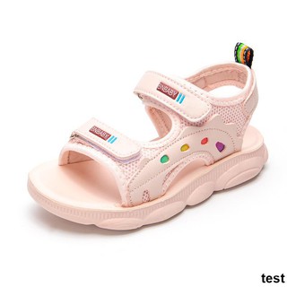 曉曉購物【免運】女童涼鞋新款2021年兒童軟底沙灘鞋子夏季女孩時尚中大童運動童鞋
