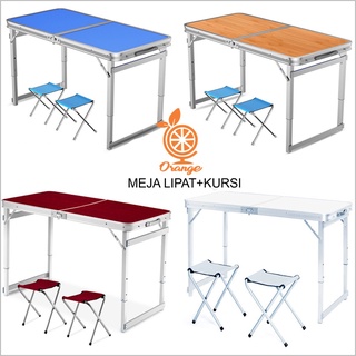 折疊桌椅旅行箱 Hpl 多用途 lesehan Table 便攜桌素色 FD01