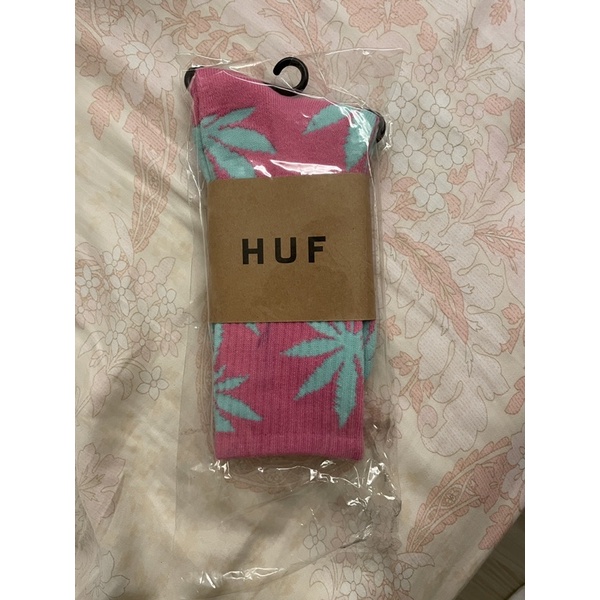 HUF大麻葉襪#粉色襪子