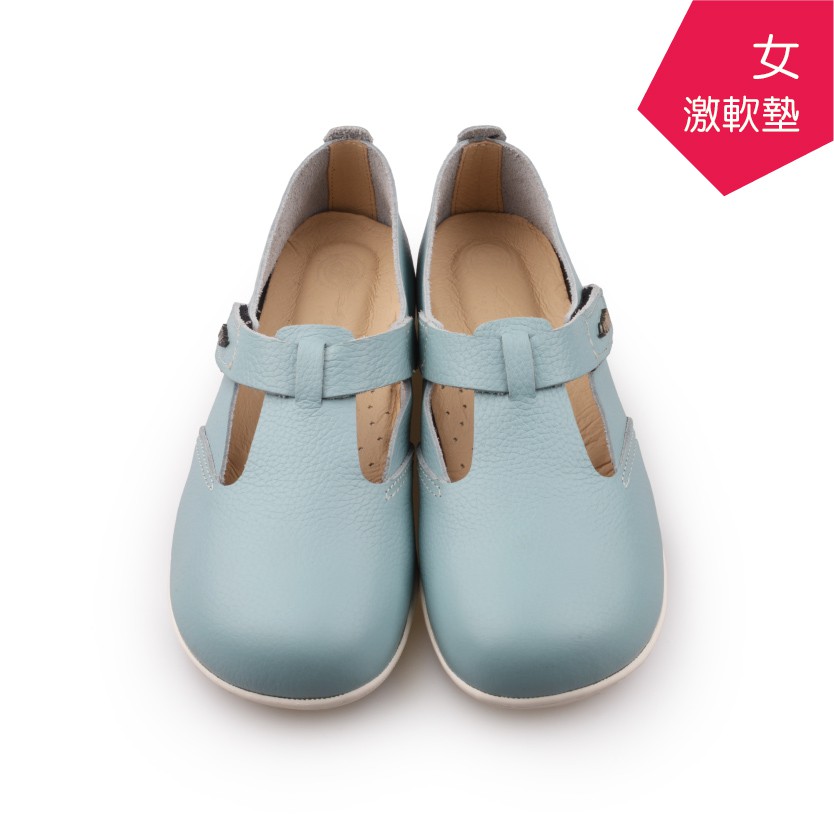 【A MOUR 經典手工鞋】頂級牛革饅頭氣墊鞋 - 雪花藍 / 頂級小牛皮 / DH-2200