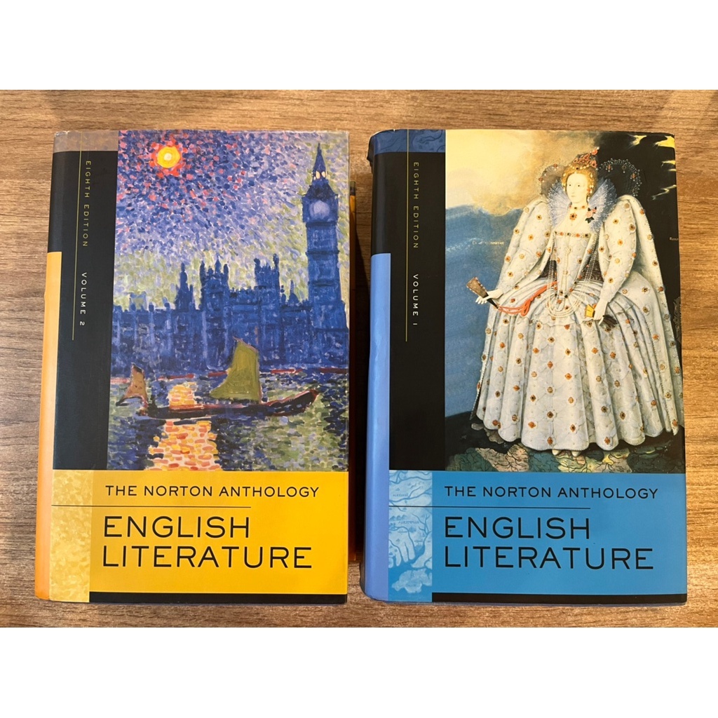 THE NORTON ANTHOLOGY ENGLISH LITERATURE 1、2，兩冊合售(精裝，第八版)