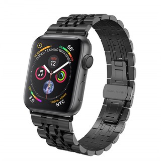蘋果表帶不銹鋼表帶42mm 38mm iWatch系列5 4 3 244mm/40mm 蘋果4/5代金屬腕帶蝴蝶扣表帶