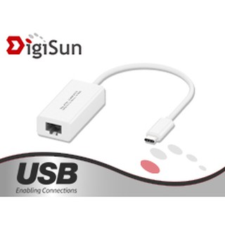 【喬格電腦】DigiSun UB321 USB Type-C to Ethernet乙太網路轉接器