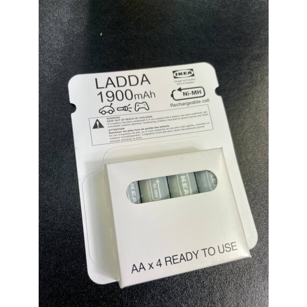 現貨! ikea 可充電電池 可直接使用 LADDA 1900mAh 3號 AA (4入)