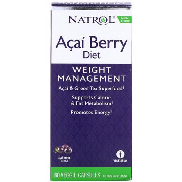 Natrol, Acai Berry Diet - 巴西莓和綠茶超級食物(60 粒素食膠囊)2瓶入