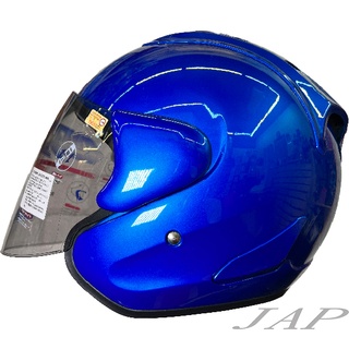 CBR S100 素色 寶藍 R帽 內襯全可拆洗 半罩 復古帽 安全帽《遠古騎士》
