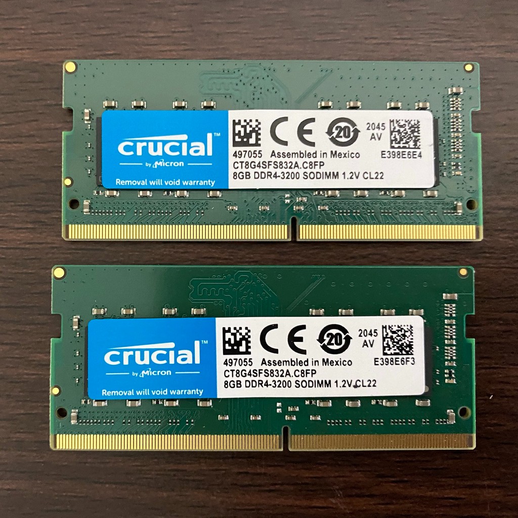 【現貨】MICRON 美光 NB DDR4 3200 8G*2 SODIMM RAM CT8G4SFS832A