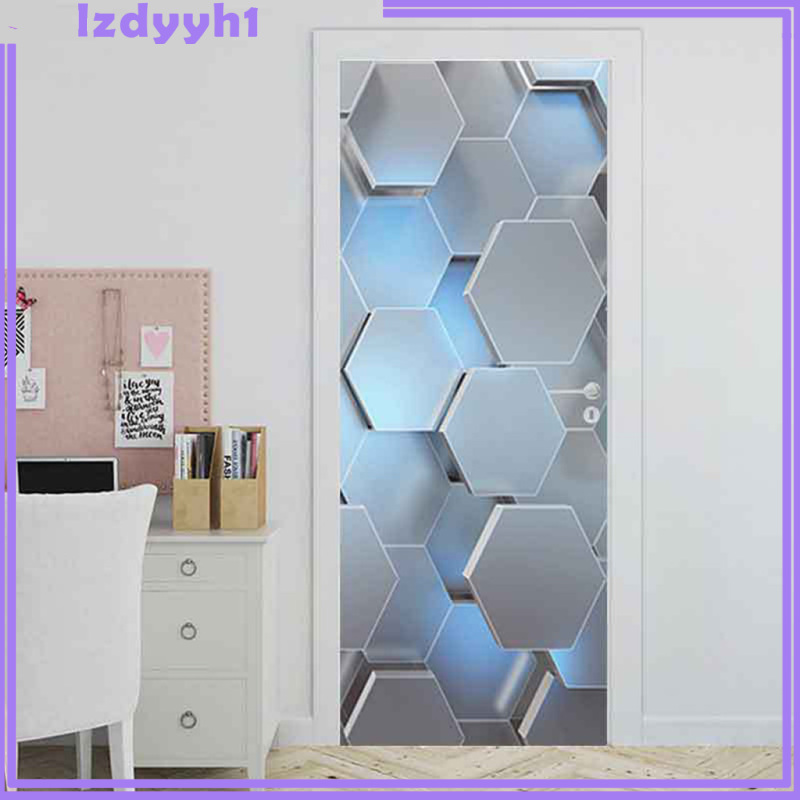 Joydiy 3d門貼壁畫不乾膠壁紙聚氯乙烯可拆卸牆貼 蝦皮購物