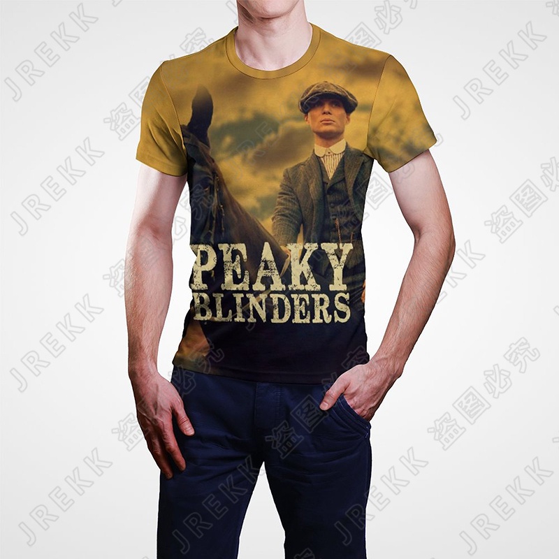 Peaky Blinde Tommy Shelby T 恤男士短袖新款夏季時尚印花 T 恤女士街頭服飾上衣