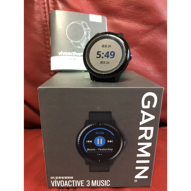 GARMIN VIVOACTIVE 3 music GPS音樂智慧腕錶 二手 9成新