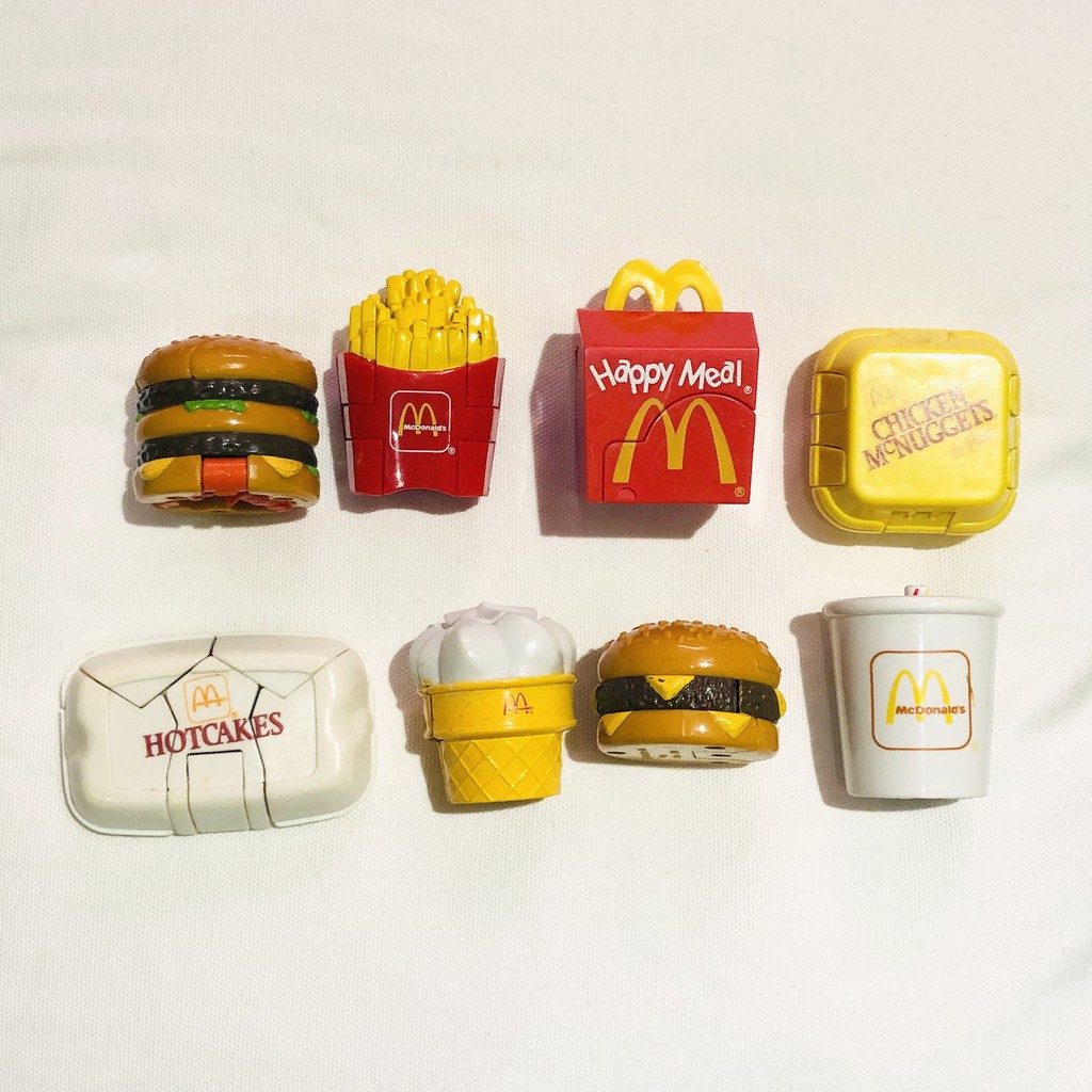 1991 麥當勞 兒童餐玩具 變形恐龍 懷舊 絕版 McDINO CHANGEABLES 全套8款 變形玩具 變形薯條