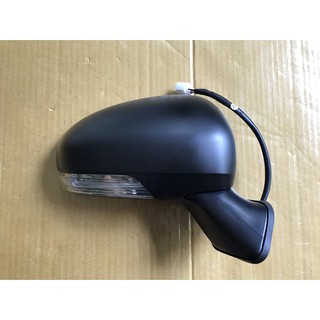 PRIUS 年份10-15 照後鏡 後照鏡 後視鏡 電動摺疊+後視鏡燈 含除霧 8線 (素材)