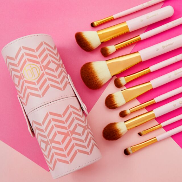美麗新組合回歸 bh cosmetics 粉紅完美全臉 10件刷具組 Pink Perfection Brush Set