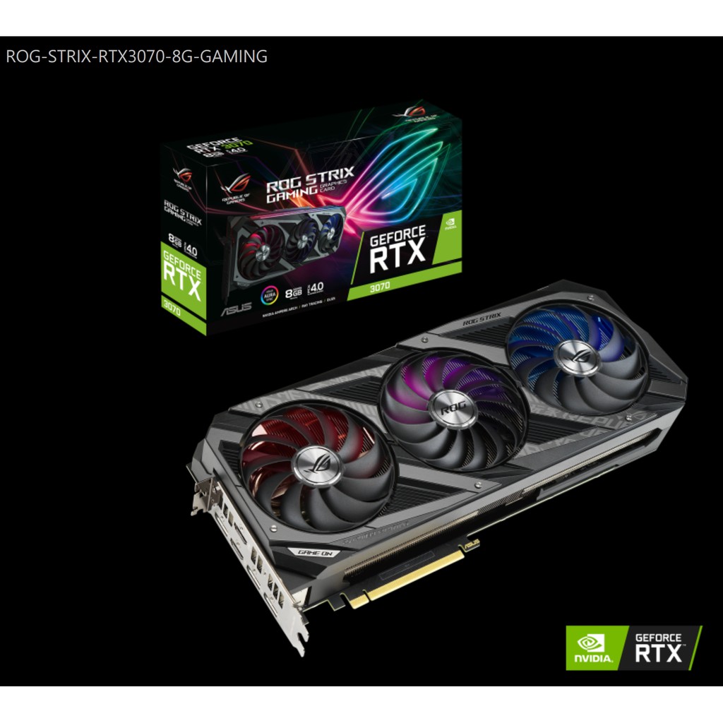 ASUS ROG Strix GeForce RTX 3070 O8G Gaming 顯示卡