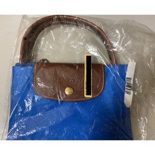 「保證正品」「專櫃銷售」LONGCHAMP M號短把LE PLIAGE摺疊水餃包(海軍藍) 1623 089 198