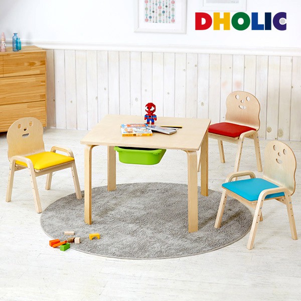 韓國正品 DHOLIC 微笑椅皮革軟墊版微笑椅 木製兒童椅 可調椅 兒童桌椅 ^（本賣場不含桌子）