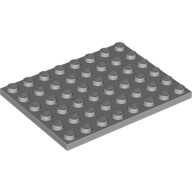 LEGO 樂高 3036 淺灰 顆粒薄板 Plate 6x8 4211408